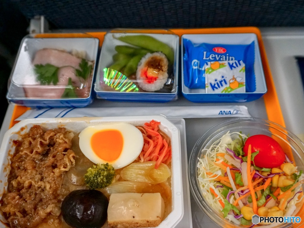 今日の機内食