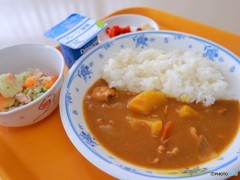 今日の社食はカレー