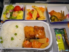 今日の機内食
