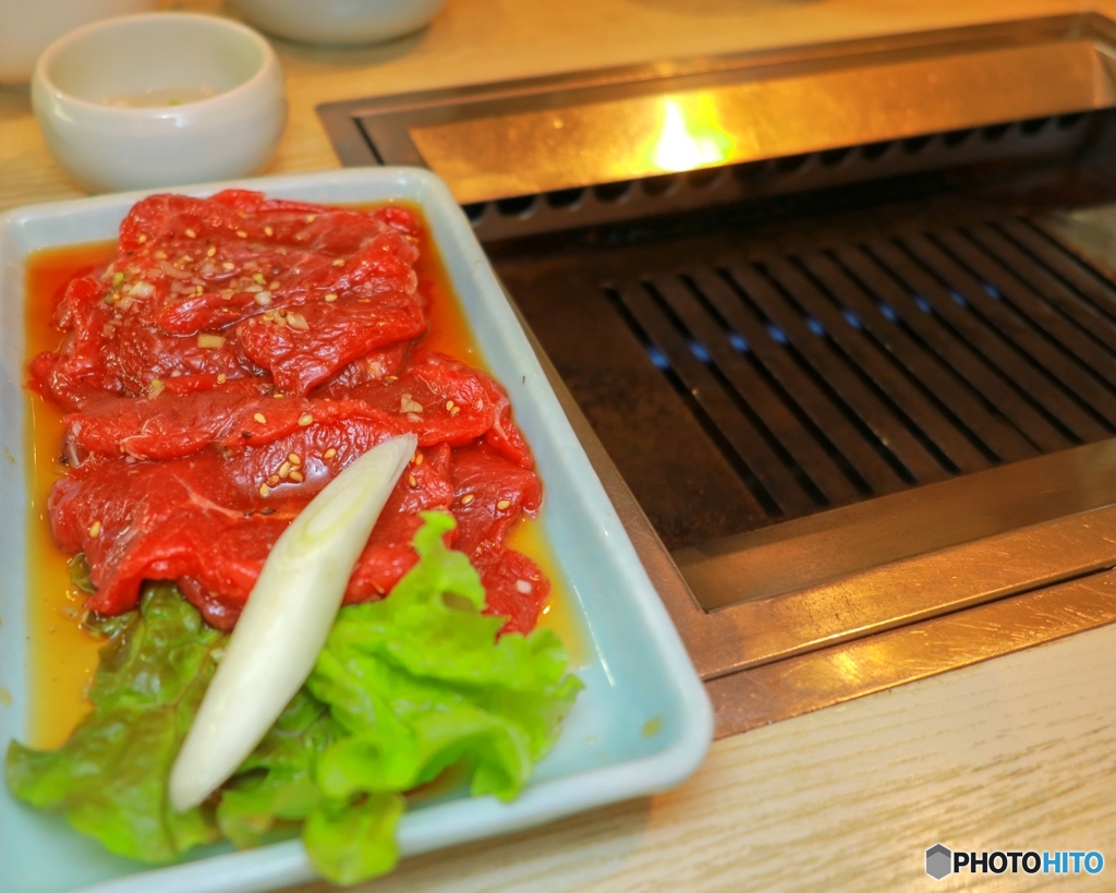今日の昼食は焼肉忘年会