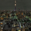 雨夜のスカイツリー