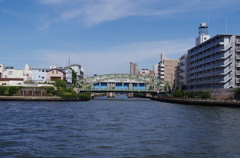 川の交差点