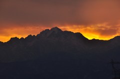 今朝の劒岳♪