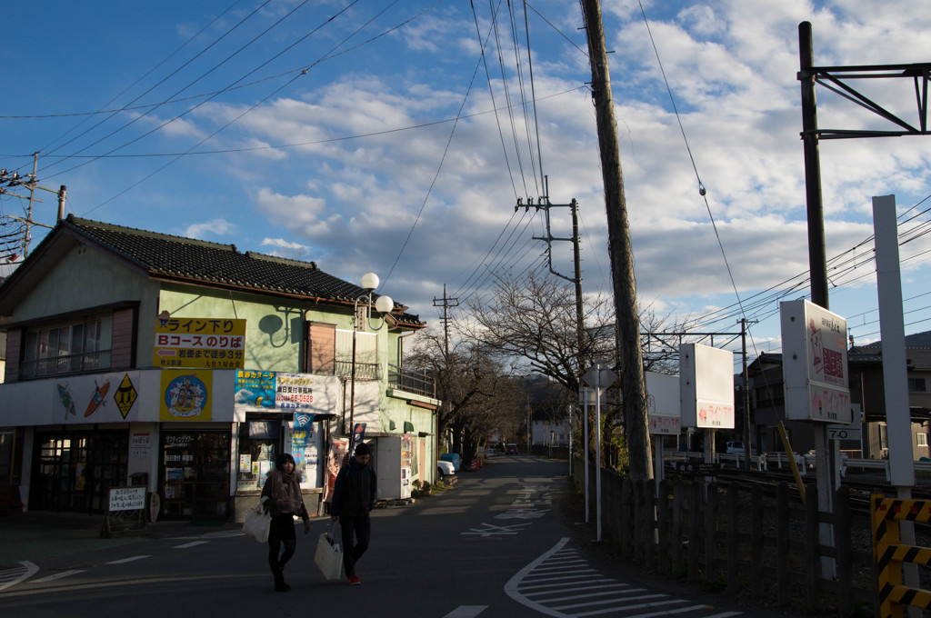 少し雪が降ったあとの青空
