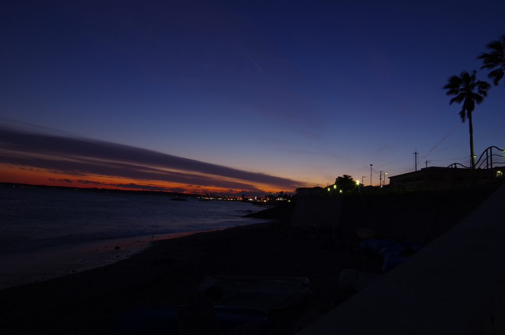 野比海岸夕焼け ４