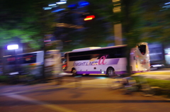 西口　長距離バス溜まり場