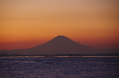 金谷漁港の夕暮れ１２