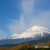 ラインの引かれた富士山