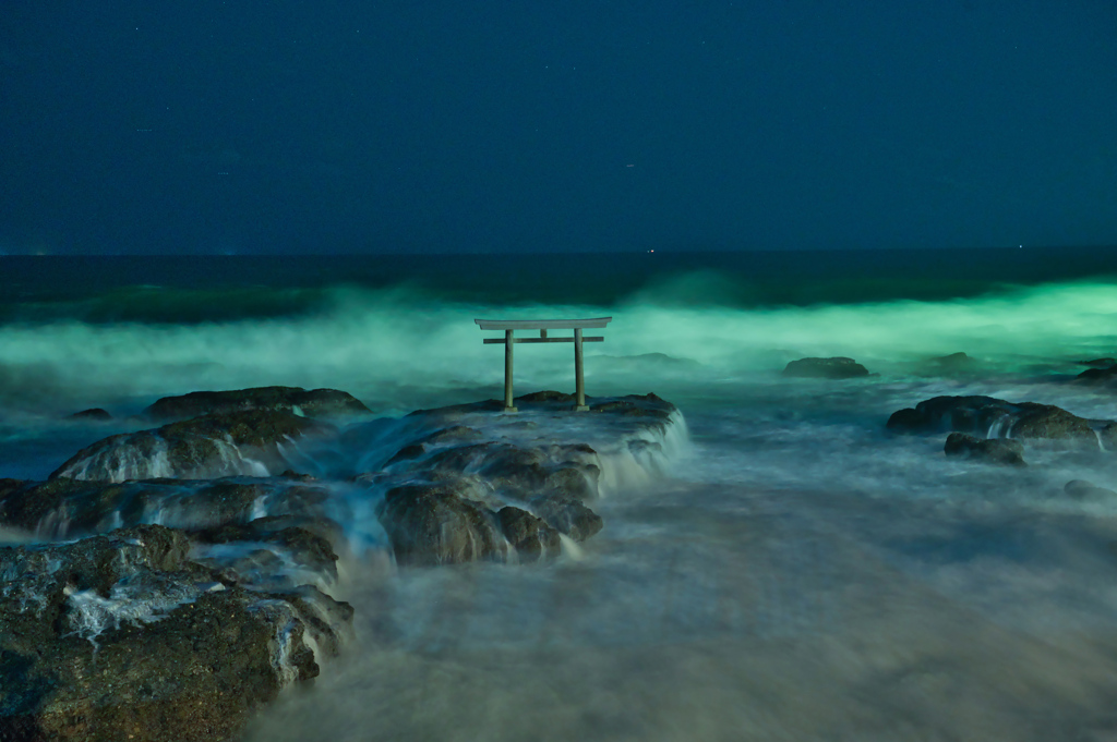 夜の海