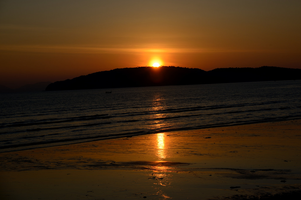Sunset.