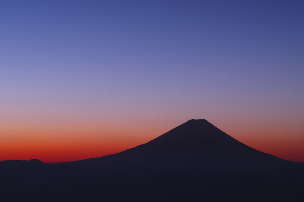 甘利山から望む富士山