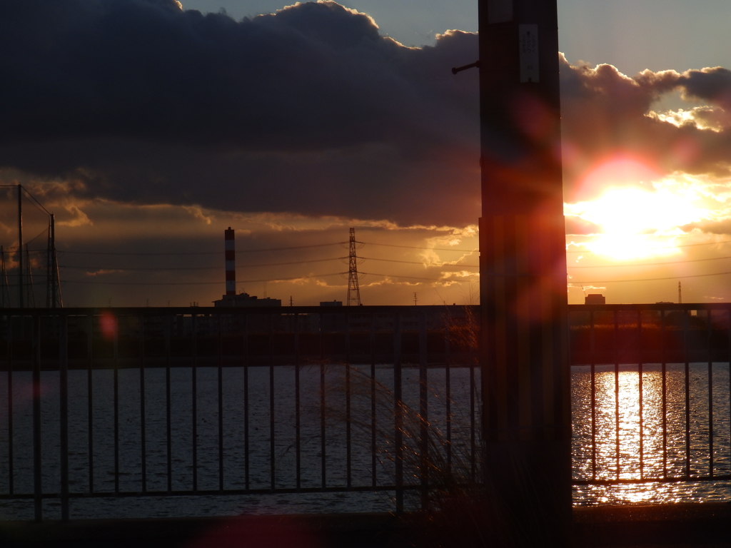 夕暮れ