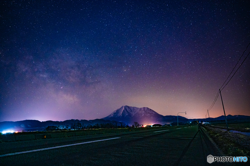 尻別岳の星空jpg