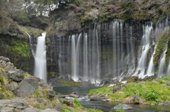 白糸の滝にて