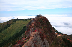 天狗岳から石鎚山神社へ