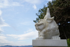 青島神社の狛犬さん