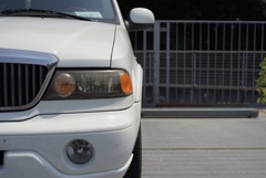 白いアメ車