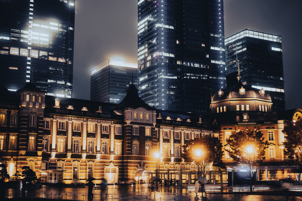 雨のTokyo Station