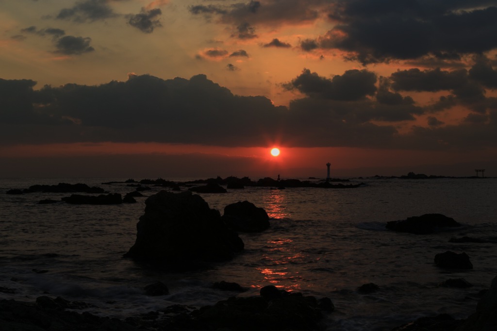 森戸の夕景