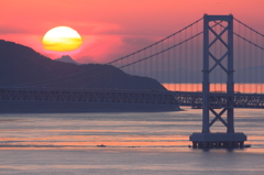 鳴門夕日