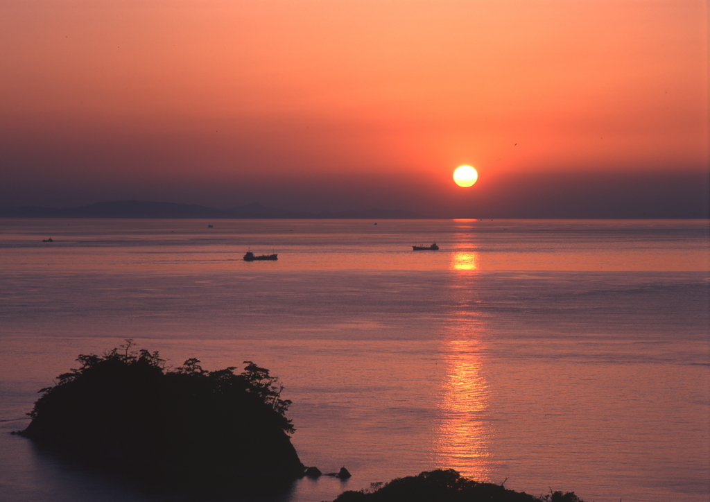 瀬戸内海夕日