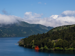 芦ノ湖からの富士山