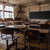 木造校舎　教室