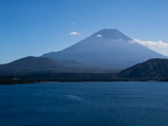 本栖湖からの富士山