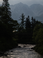 白馬　大出の吊橋