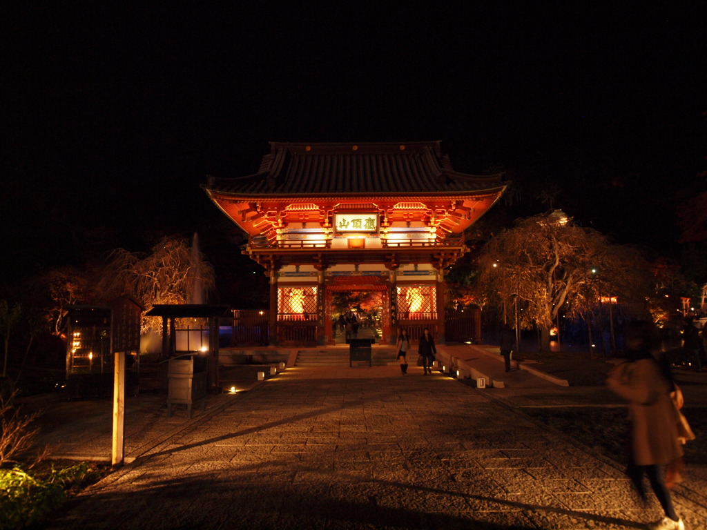 勝尾寺ライトアップ①