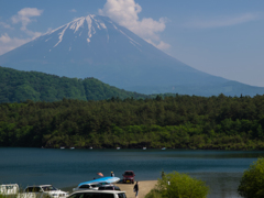 西湖からの富士山