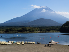 精進湖からの富士山