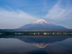 山中湖　逆さ富士
