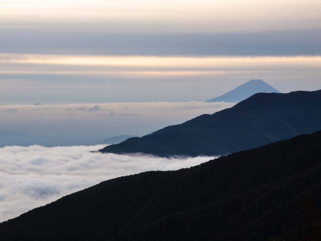 入笠山からの富士山