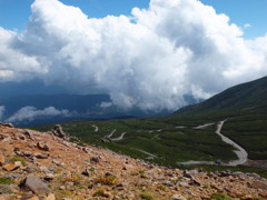 乗鞍岳登山道からのエコーライン