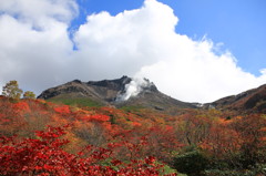 噴煙と雲