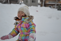 近所の公園で雪遊び　その２♫