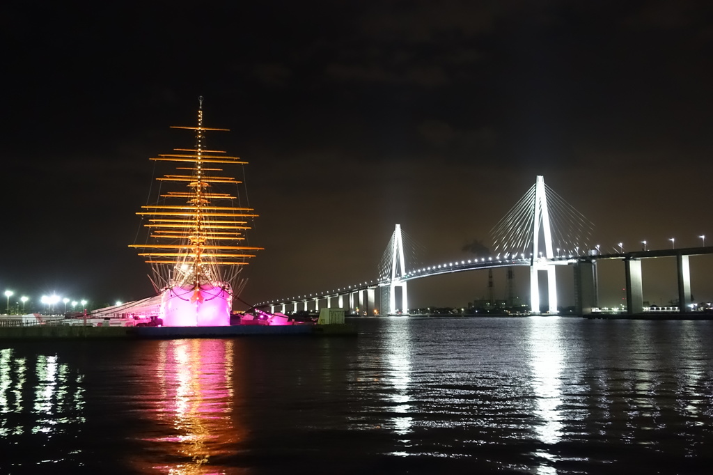 海王丸・新湊大橋