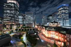 東京駅の夜景