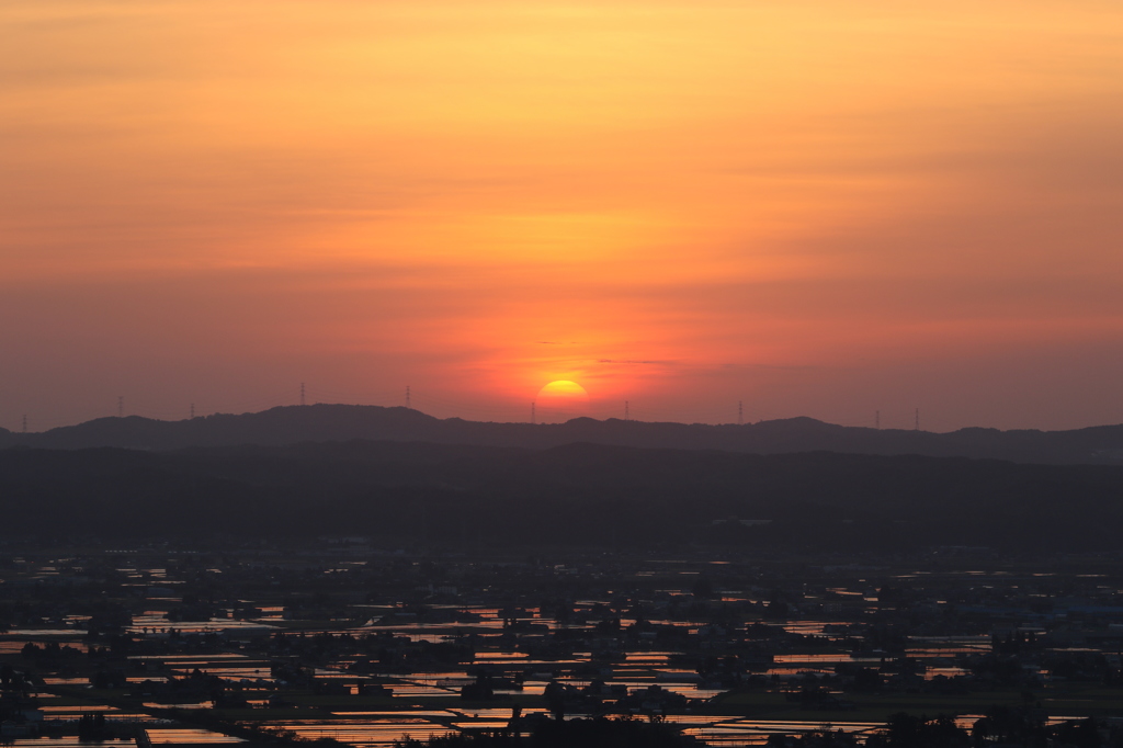 夕日グラデーション