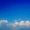 空が青いから白を選んだのです