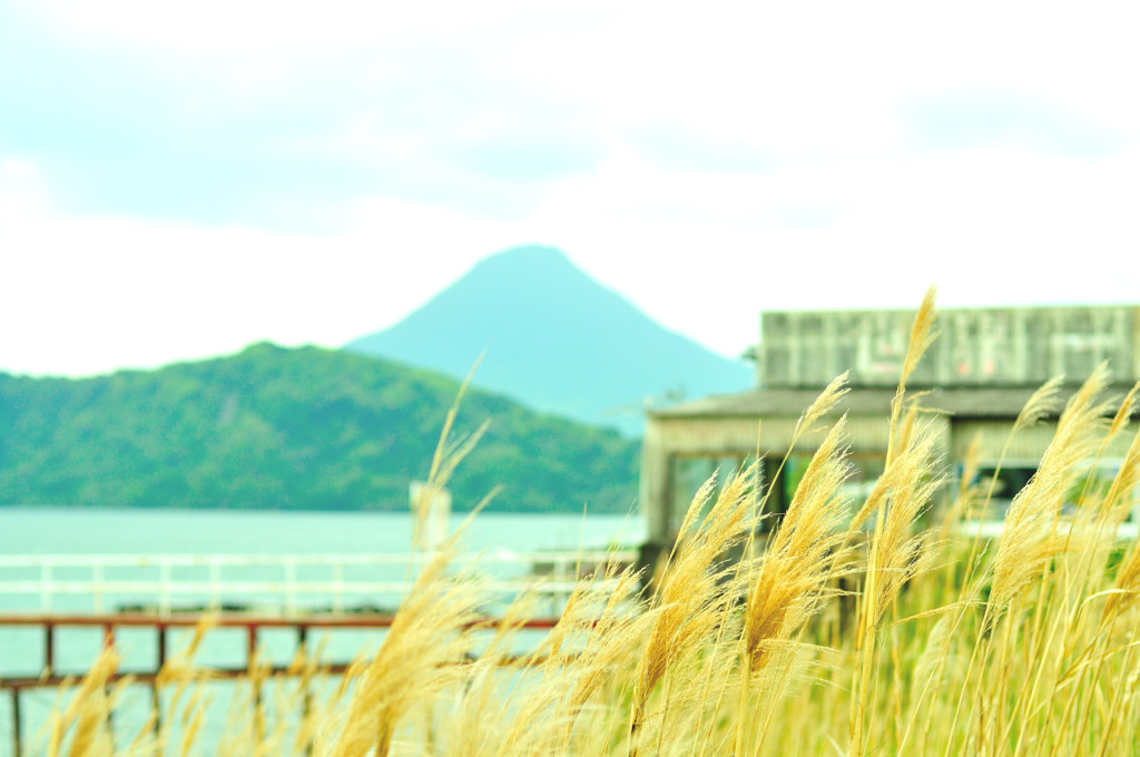 池田湖にて