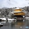 雪の金閣寺