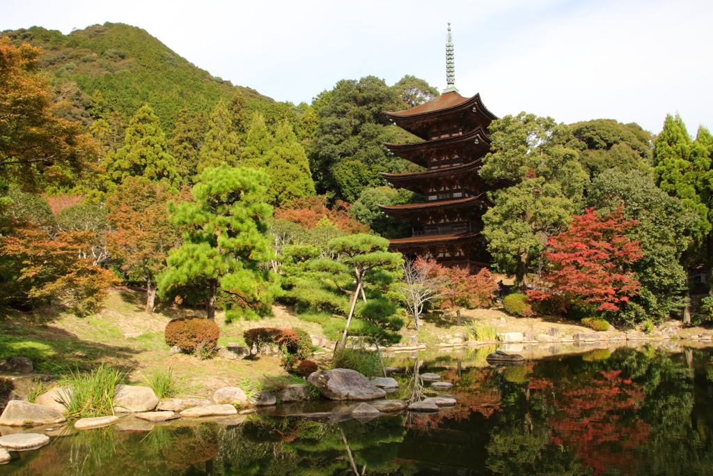 国宝 瑠璃光寺五重塔