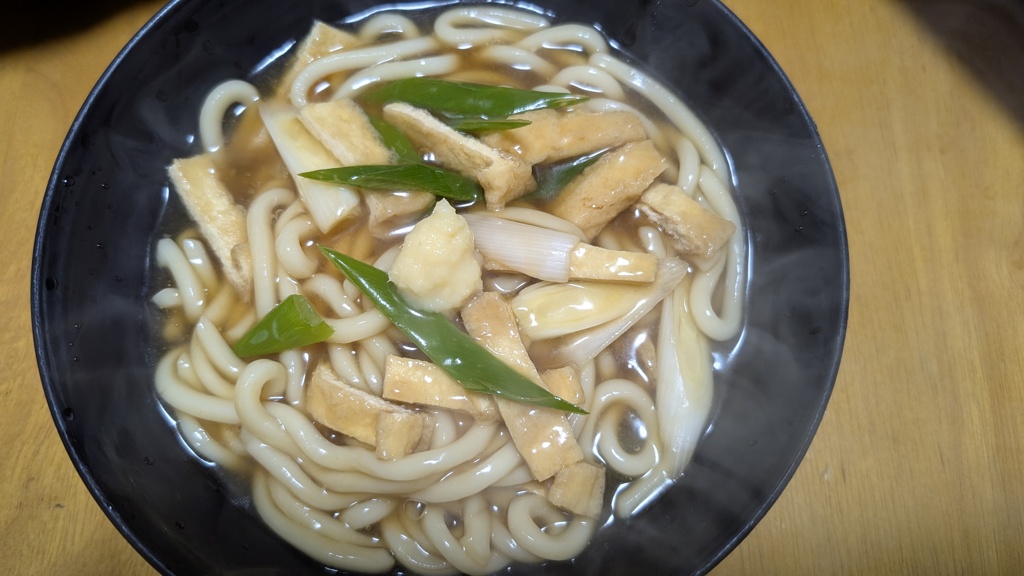 風邪ぎみの息子に