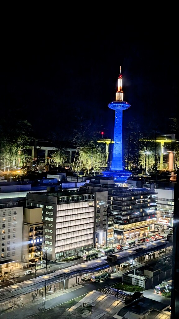 京都駅ビル屋上から