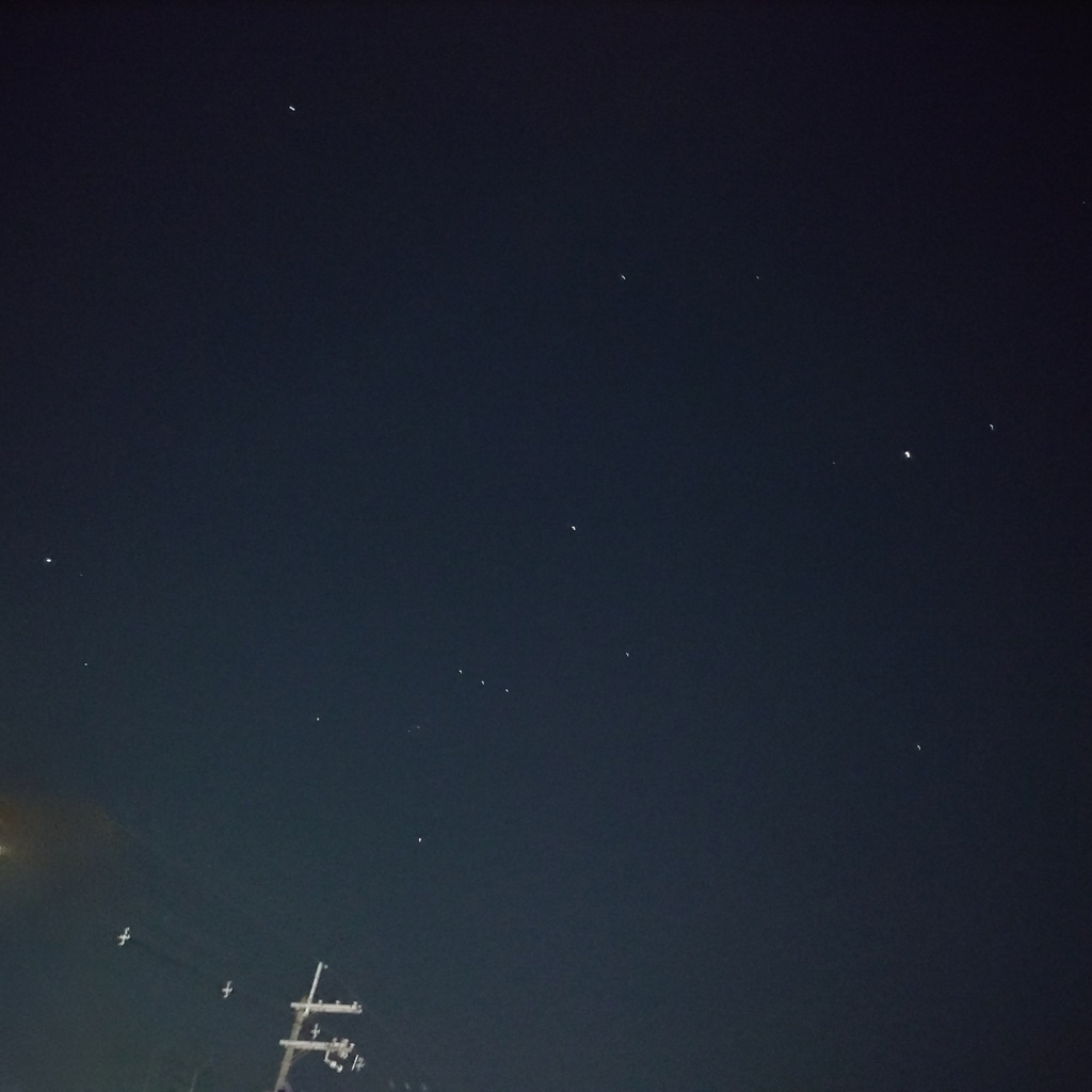 星空スマホで。