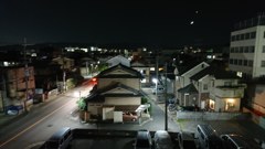 遠くの月と金星