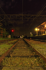 夜の駅舎１