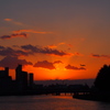 街の夕景